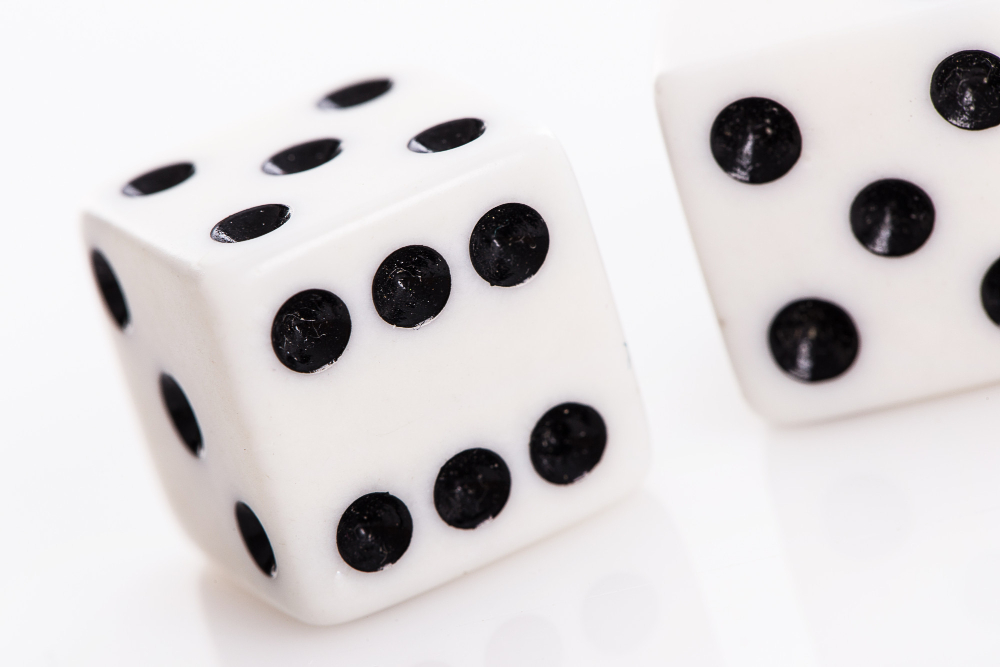 Pair of white dice